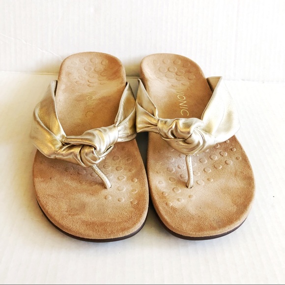 Vionic Pippa Supportive Sandals Champagne Gold 7 - Picture 3 of 10